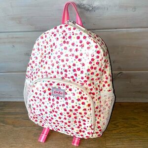 Cath kids Kidston London rose flower and heart school backpack clean EUC girls